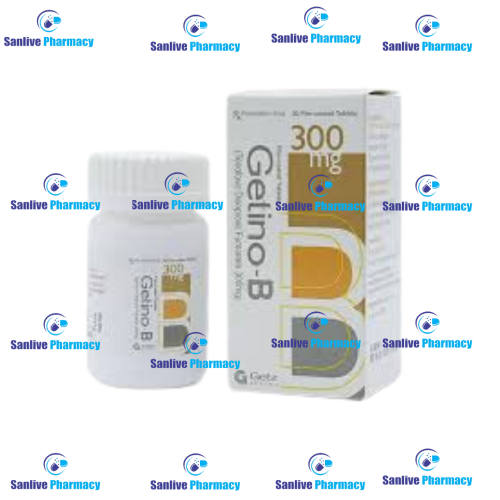 https://livehealthepharma.com/images/products/1732883989Getino-B (Tenofovir Disoproxil Fumerate) 300mg Tablet.png